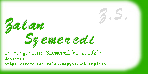 zalan szemeredi business card